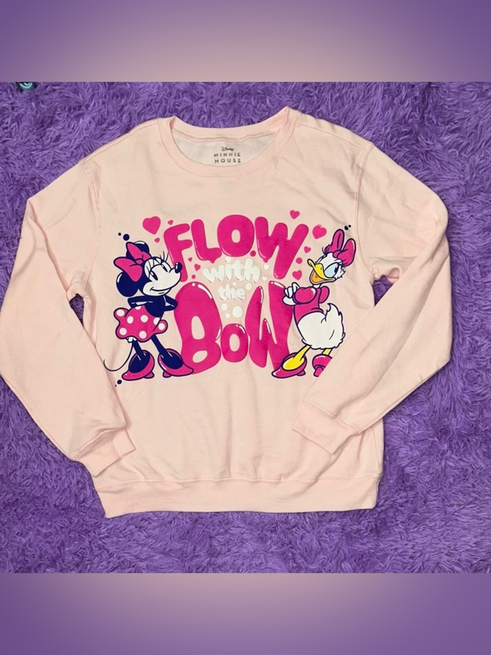 Disney Pink Minnie Mouse and Daisy Sweatshirt